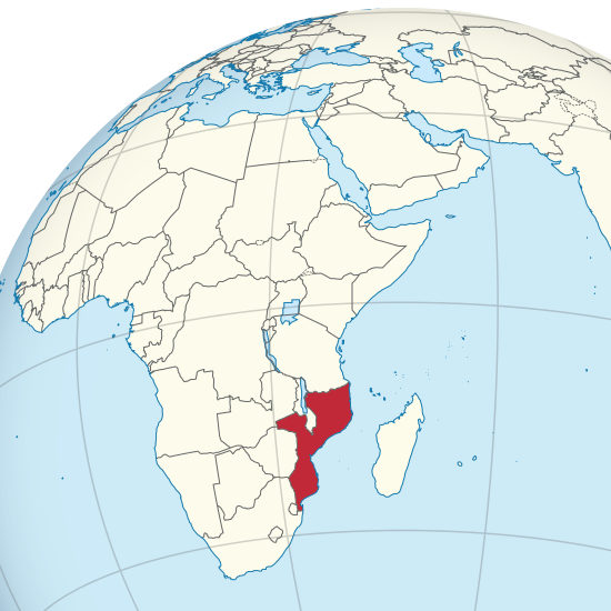 mappa Mozambico