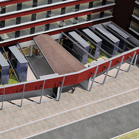 Risistemazione facciate e area antistante ATAHOTEL